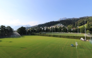 Ein Bild von der Umrüstung des Trainingsplatzes vom Stadion Kleinfeld in Kriens auf LED-Beleuchtung