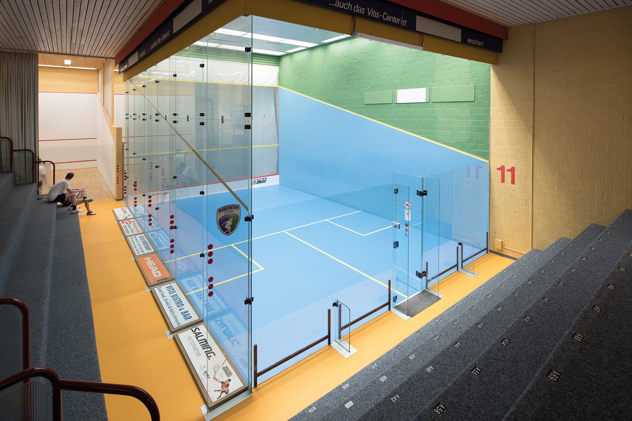 Bild der Squashhalle des Vitis Sportcenters in Schlieren